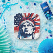 4 juli Onafhankelijkheidsdag Spirit Papieren Bordje (Feest)