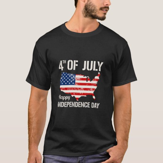 4 juli Onafhankelijkheidsdag T Shirt (Voorkant)