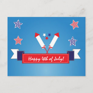 4 juli onafhankelijkheidsdag uitnodigingskaart uitnodiging briefkaart