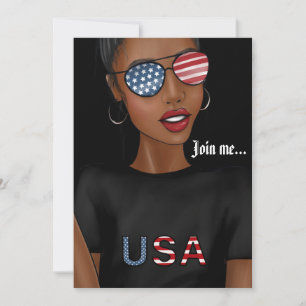 4 juli Onafhankelijkheidsdag USA Verjaardagsfeestj Kaart