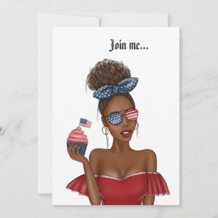 4 juli Onafhankelijkheidsdag Verjaardagsfeest USA Kaart