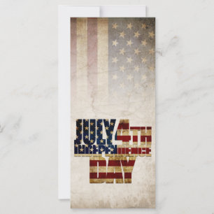 4 juli Onafhankelijkheidsdag Vintage Vlag Ontwerp