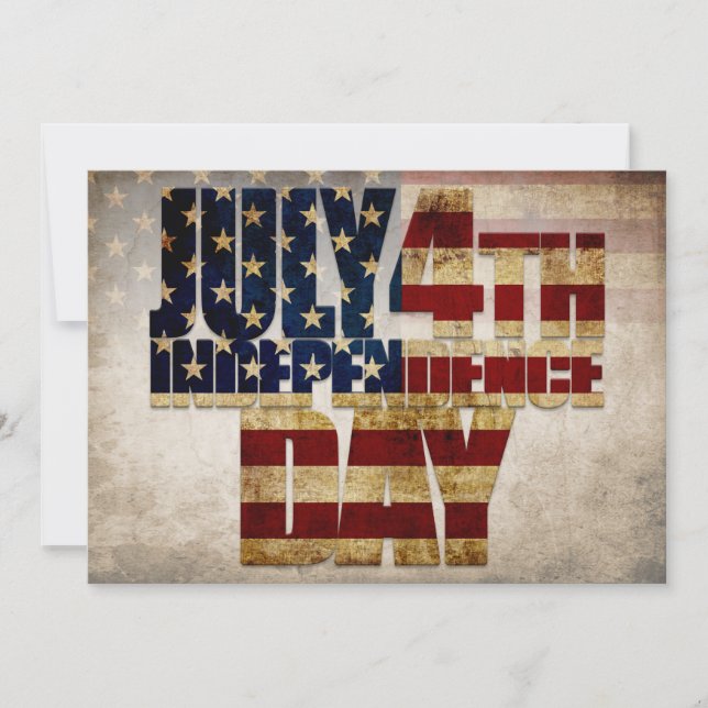 4 juli Onafhankelijkheidsdag  vlag ontwerp (Voorkant)