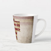 4 juli Onafhankelijkheidsdag  vlag ontwerp Latte Mok (Rechts)