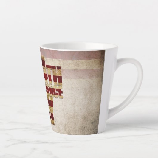 4 juli Onafhankelijkheidsdag vlag ontwerp Latte Mok (Rechts)