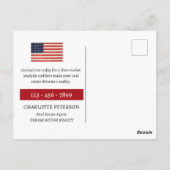 4 juli onroerend goed briefkaart (Achterkant)