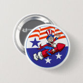 4 juli oom Sam Button (Voorkant /achterkant)