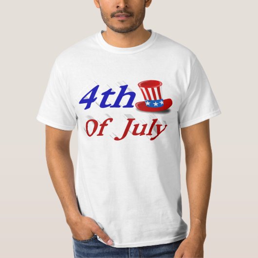 4 juli Oom Sam T-shirt (Voorkant)