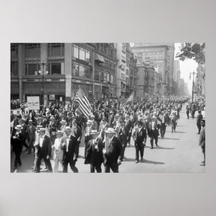 4 juli Parade, begin jaren 1900 Poster