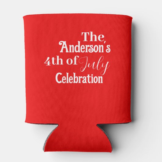 4 juli Party Favor ID, Relendence Day Party Blikjeskoeler (Achterkant)