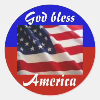 4 juli Patriot Ronde Sticker