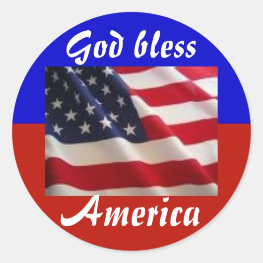 4 juli Patriot Ronde Sticker (Voorkant)