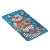 4 JULI PATRIOTISCH OWL MAGNET Large Magneet (Rechterzijde)