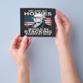 4 juli patriottisch Amerikaans Flyer (Hand)