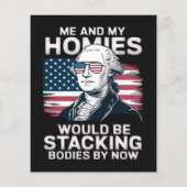 4 juli patriottisch Amerikaans Flyer (Achterkant)