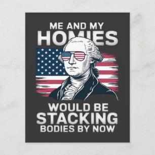 4 juli patriottisch Amerikaans Flyer
