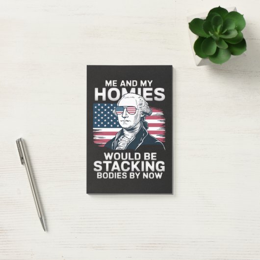 4 juli patriottisch Amerikaans Post-it® Notes (Kantoor)