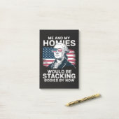 4 juli patriottisch Amerikaans Post-it® Notes (Op bureau)