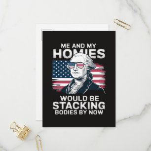 4 juli Patriottisch Amerikaans Uitnodiging Briefkaart