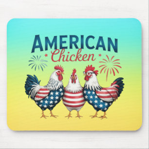 4 juli patriottisch Amerikaanse kip ontwerp Muismat