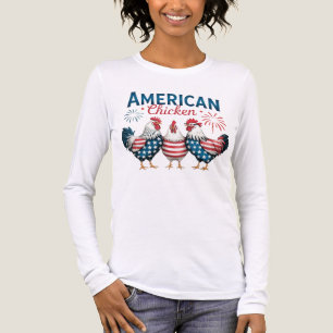4 juli patriottisch Amerikaanse kip ontwerp Tri-Blend Shirt