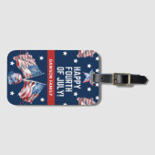 4 juli Patriottisch Gepersonaliseerd Bagagelabel (Voorkant (horizontaal))