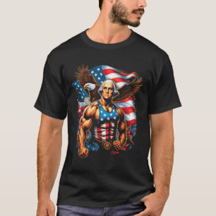 4 juli Patriottisch grappig George Washington juli T-shirt