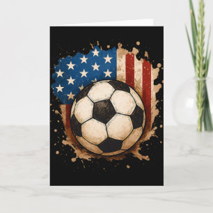 4 juli patriottisch voetbal Usa Amerikaanse vlag j Kaart