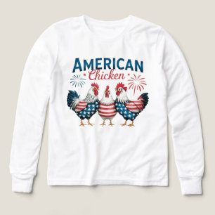 4 juli Patriottische Amerikaanse Kip-62987 T-Shirt
