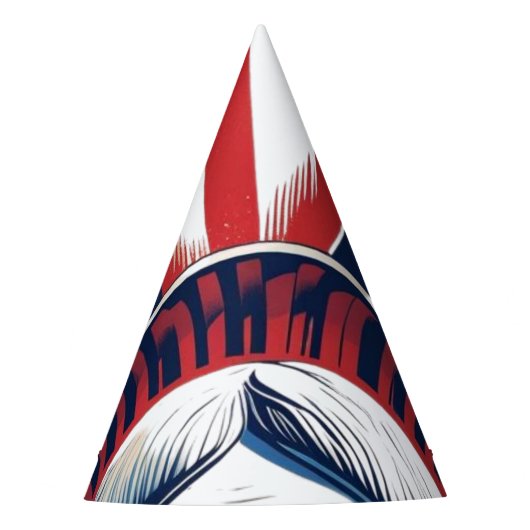 4 juli Patriottische Amerikaanse Pride Feesthoedjes (Voorkant)