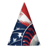 4 juli Patriottische Amerikaanse Pride Feesthoedjes (Links)