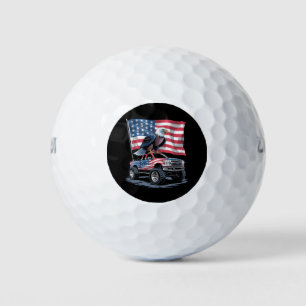 4 juli patriottische Amerikaanse vlag adelaar VS  Golfballen