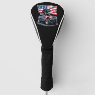 4 juli patriottische Amerikaanse vlag adelaar VS Golfheadcover
