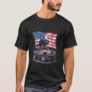 4 juli Patriottische Amerikaanse Vlag Adelaar VS T-shirt