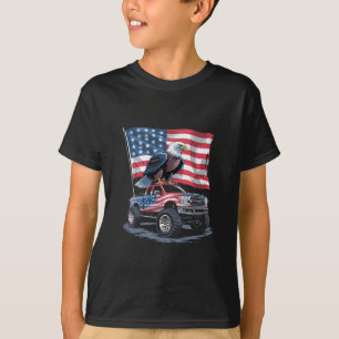 4 juli patriottische Amerikaanse vlag adelaar VS  T-shirt