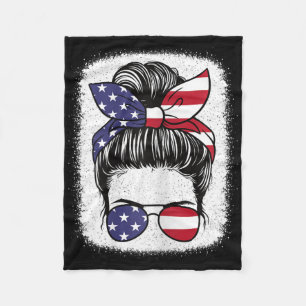 4 juli Patriottische Amerikaanse vlag Amerikaanse Fleece Deken