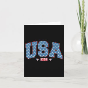 4 juli patriottische Amerikaanse vlag Usa Est 1776 Kaart