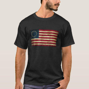 4 juli Patriottische Betsy Ross strijd vlag t shi T-shirt