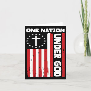 4 juli Patriottische Christelijke Vlag Eén Natie V Kaart