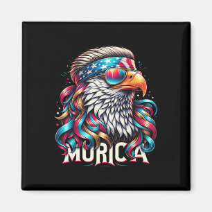 4 juli Patriottische Funny Eagle 4 juli Verenigde Magneet