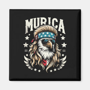 4 juli Patriottische Funny Eagle 4 juli Verenigde Magneet