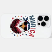 4 juli patriottische grappige adelaar VS Case-Mate iPhone Case (Achterkant (horizontaal))