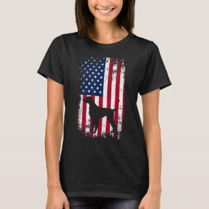 4 juli patriottische hond mam pap vaten brittany t-shirt