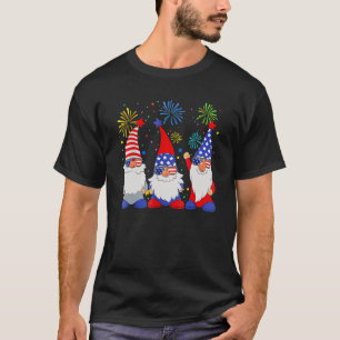 4 juli Patriottische Kabouter Zonnebril Amerikaan T-shirt