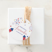 4 juli Patriottische onafhankelijkheid verjaardags Bedankjes Labels (In situ)