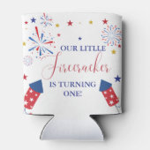 4 juli Patriottische onafhankelijkheid verjaardags Blikjeskoeler (Achterkant)