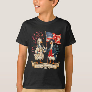 4 juli patriottische oprichting Gans Club 250ste J T-shirt