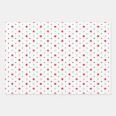 4 juli Patriottische rode witte en blauwe sterren Inpakpapier Vel (Voorkant 2)
