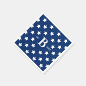 4 juli Patriottische sterren en strepen Servet (Hoek)