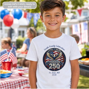 4 juli patriottische vrijheidsherdenking familie  Tri-Blend shirt